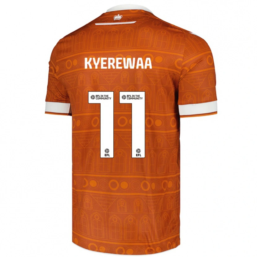 Danxen Men Daniel Kyerewaa #11 Orange White Away Jersey 2025/26 T-Shirt
