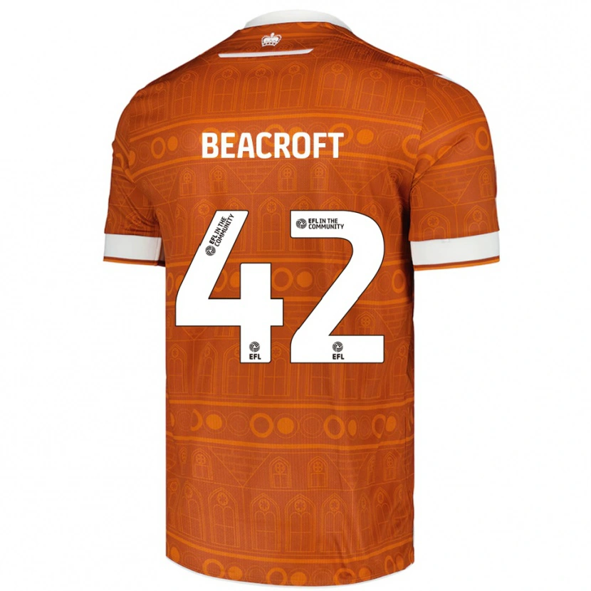 Danxen Men Boyd Beacroft #42 Orange White Away Jersey 2025/26 T-Shirt