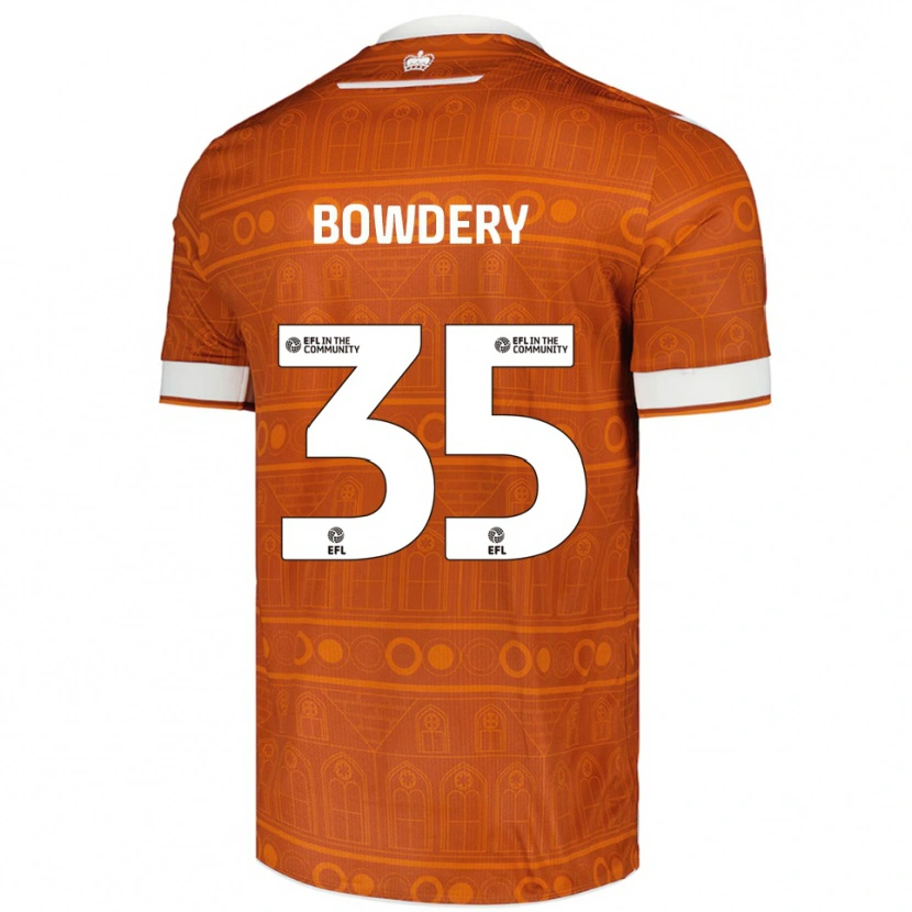 Danxen Men Carter Bowdery #35 Orange White Away Jersey 2025/26 T-Shirt
