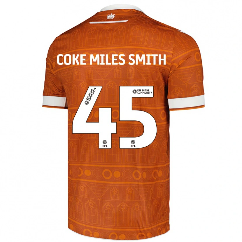 Danxen Men Kiyan Coke Miles Smith #45 Orange White Away Jersey 2025/26 T-Shirt