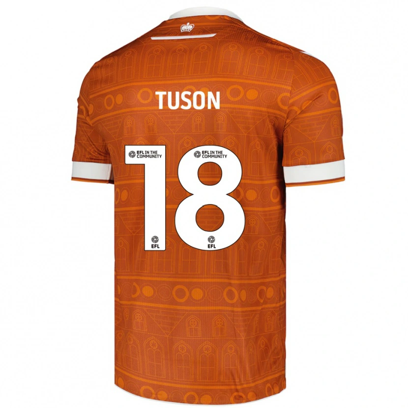 Danxen Men Freya Meadows-Tuson #18 Orange White Away Jersey 2025/26 T-Shirt