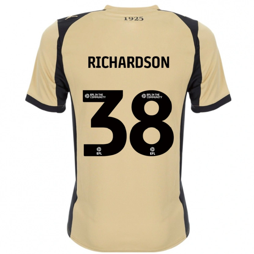 Danxen Men Kane Richardson #38 Gold Black Away Jersey 2025/26 T-Shirt