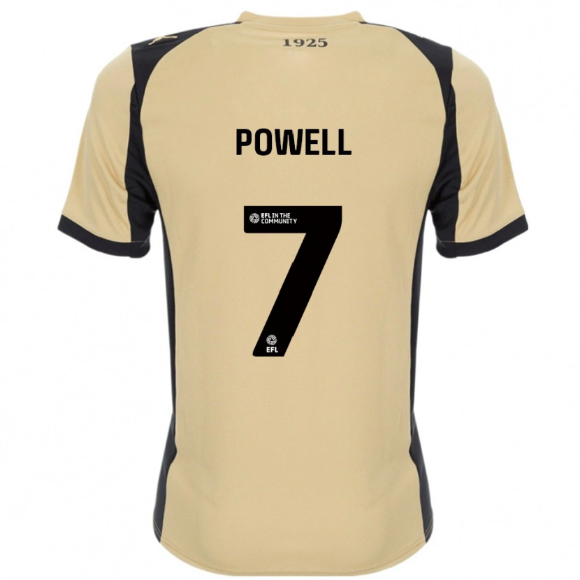 Danxen Men Joe Powell #7 Gold Black Away Jersey 2025/26 T-Shirt