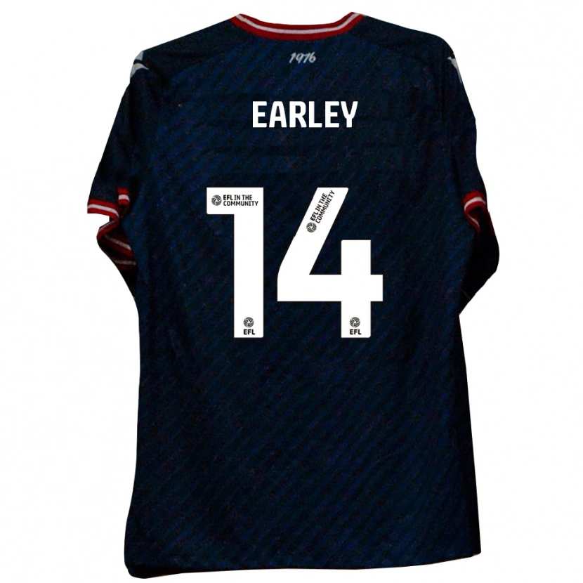 Danxen Men Saxon Earley #14 Navy Red Away Jersey 2025/26 T-Shirt