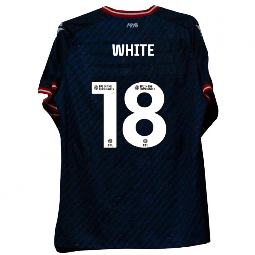 Danxen Men Harvey White #18 Navy Red Away Jersey 2025/26 T-Shirt