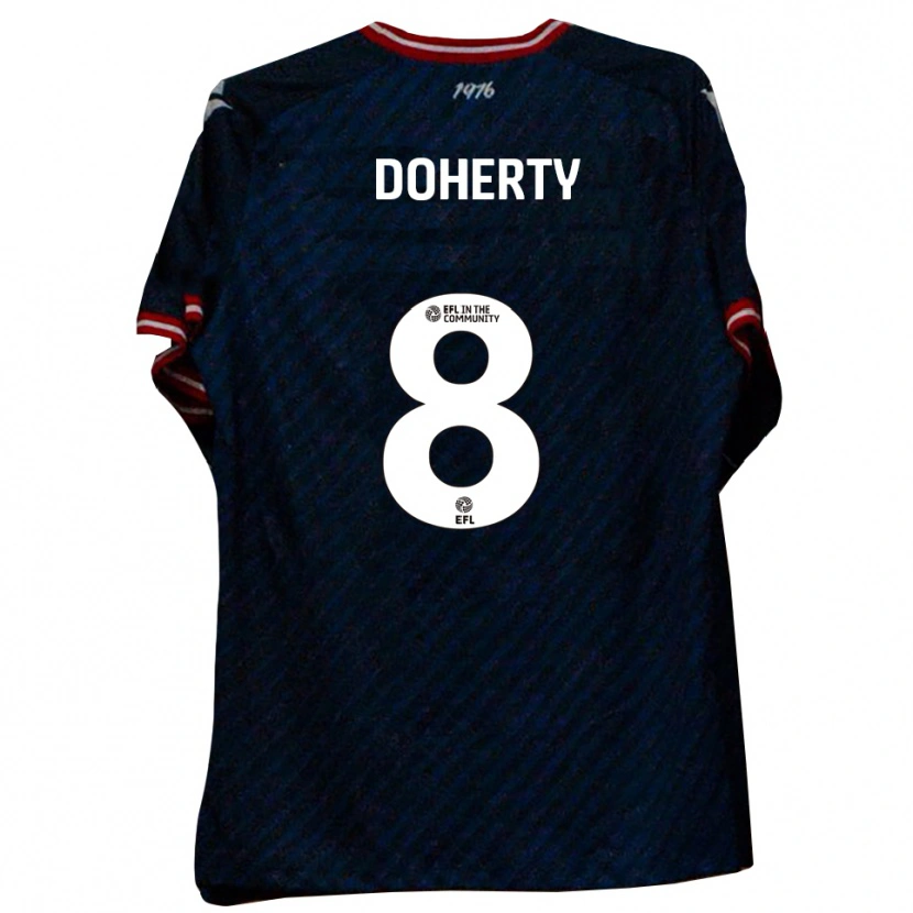 Danxen Men Ryan Doherty #8 Navy Red Away Jersey 2025/26 T-Shirt