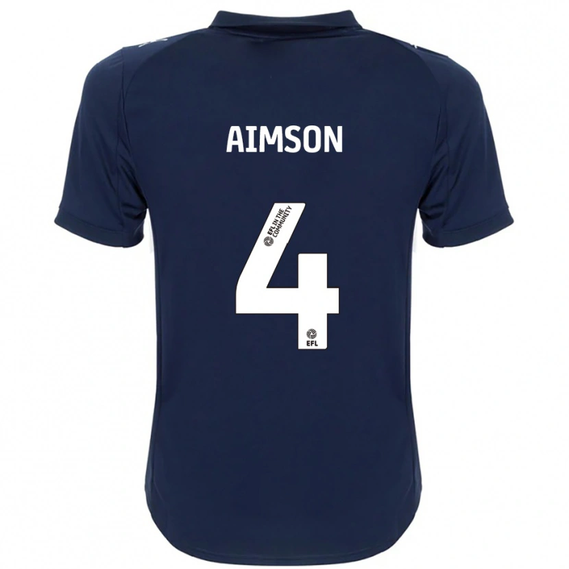 Danxen Men Will Aimson #4 Navy White Away Jersey 2025/26 T-Shirt