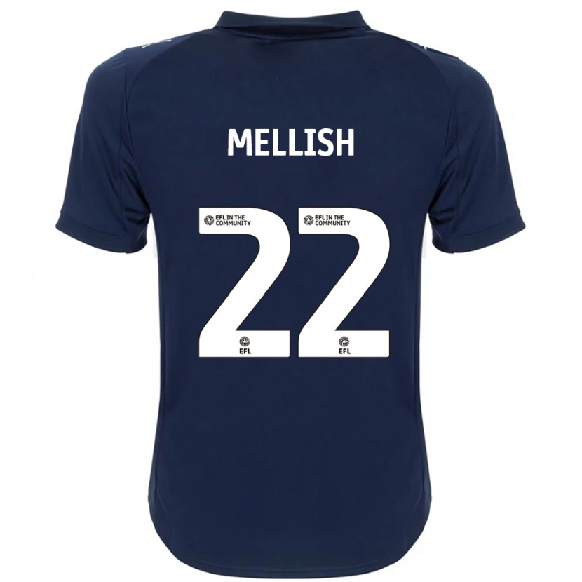 Danxen Men Jon Mellish #22 Navy White Away Jersey 2025/26 T-Shirt