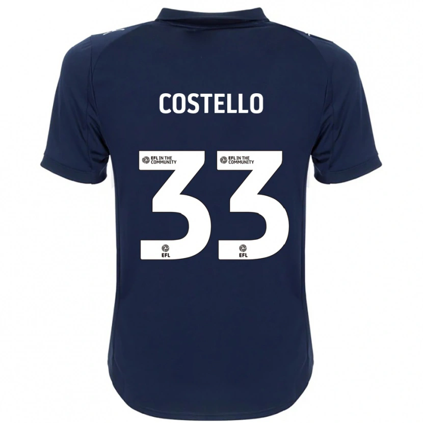 Danxen Men Tom Costello #33 Navy White Away Jersey 2025/26 T-Shirt