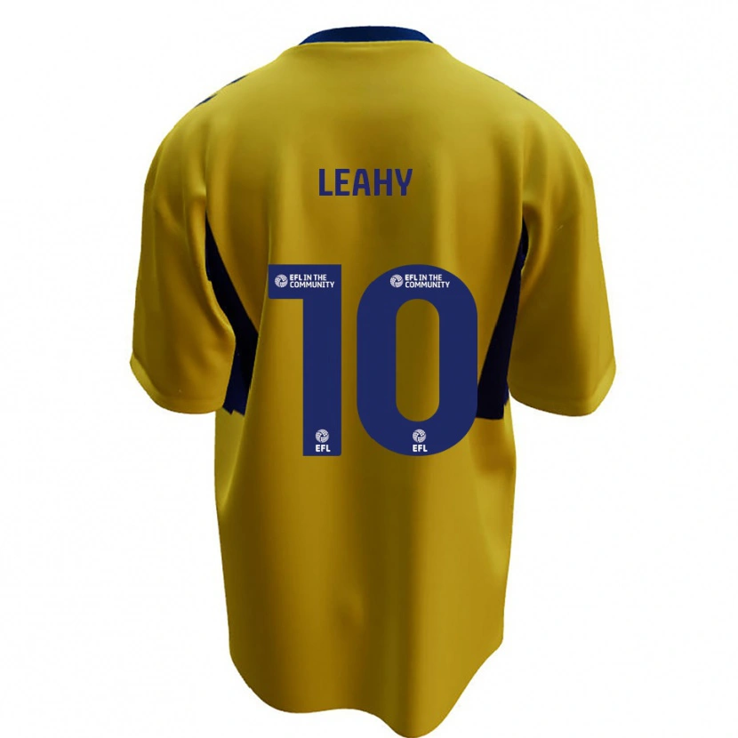 Danxen Men Luke Leahy #10 Yellow Blue Away Jersey 2025/26 T-Shirt