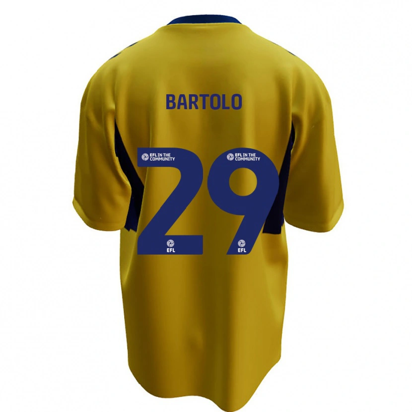 Danxen Men Jaiden Bartolo #29 Yellow Blue Away Jersey 2025/26 T-Shirt