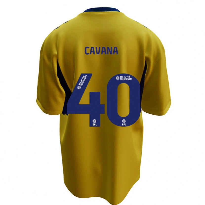 Danxen Men Max Cavana #40 Yellow Blue Away Jersey 2025/26 T-Shirt