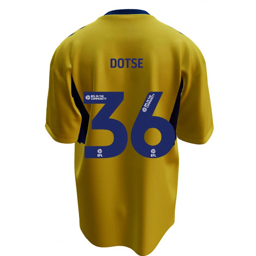 Danxen Men Jahiem Dotse #36 Yellow Blue Away Jersey 2025/26 T-Shirt