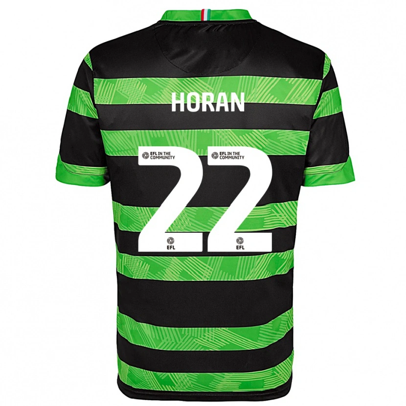 Danxen Men Riley Horan #22 Black Green Away Jersey 2025/26 T-Shirt