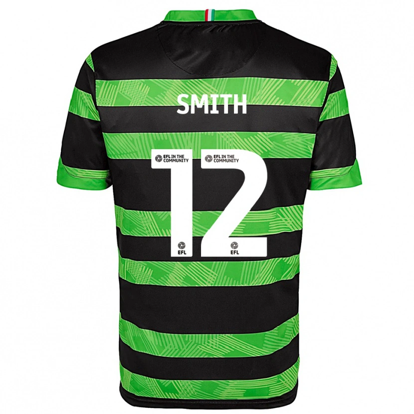 Danxen Men Alistair Smith #12 Black Green Away Jersey 2025/26 T-Shirt