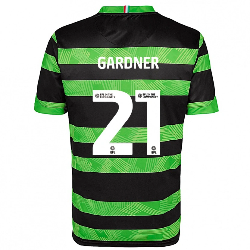 Danxen Men Remmi Gardner #21 Black Green Away Jersey 2025/26 T-Shirt