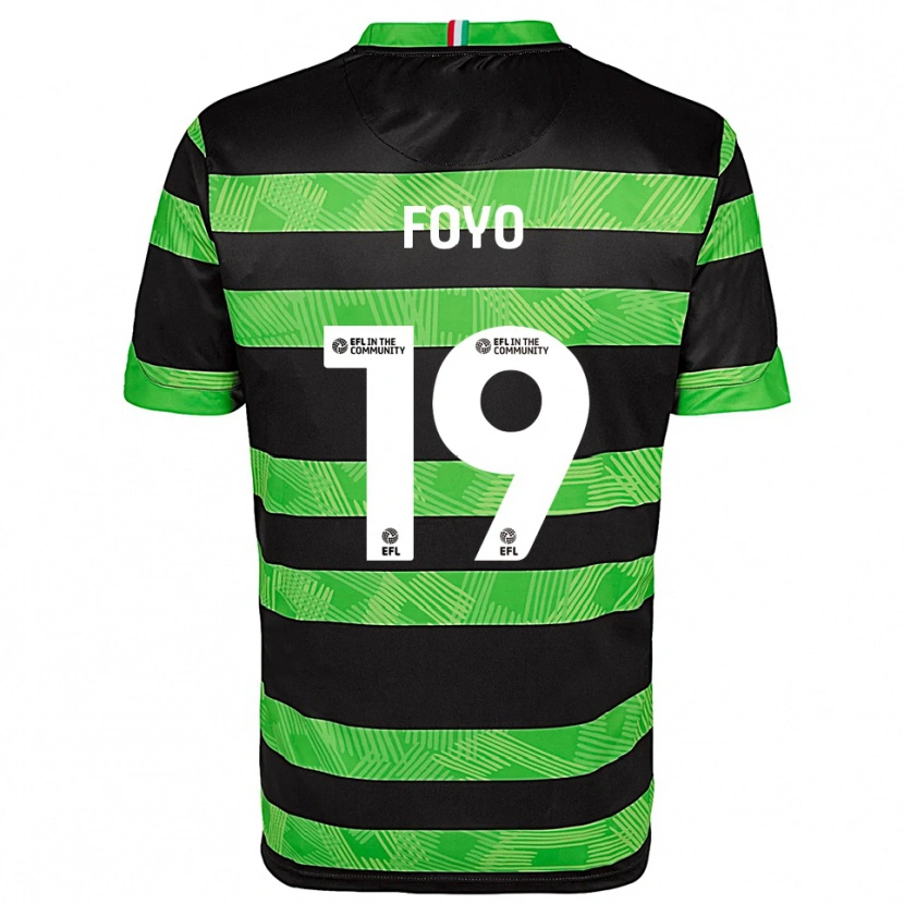 Danxen Men Osman Foyo #19 Black Green Away Jersey 2025/26 T-Shirt