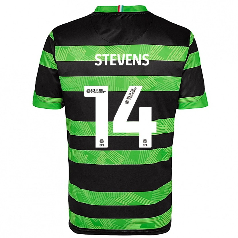 Danxen Men Matty Stevens #14 Black Green Away Jersey 2025/26 T-Shirt