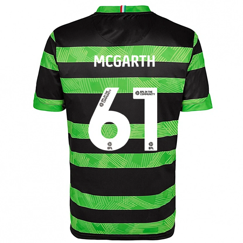 Danxen Men Ethan Mcgarth #61 Black Green Away Jersey 2025/26 T-Shirt