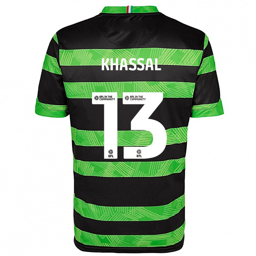 Danxen Men Cherelle Khassal #13 Black Green Away Jersey 2025/26 T-Shirt