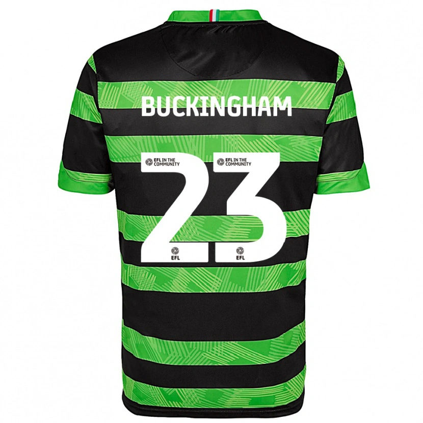 Danxen Men Kaylee Buckingham #23 Black Green Away Jersey 2025/26 T-Shirt