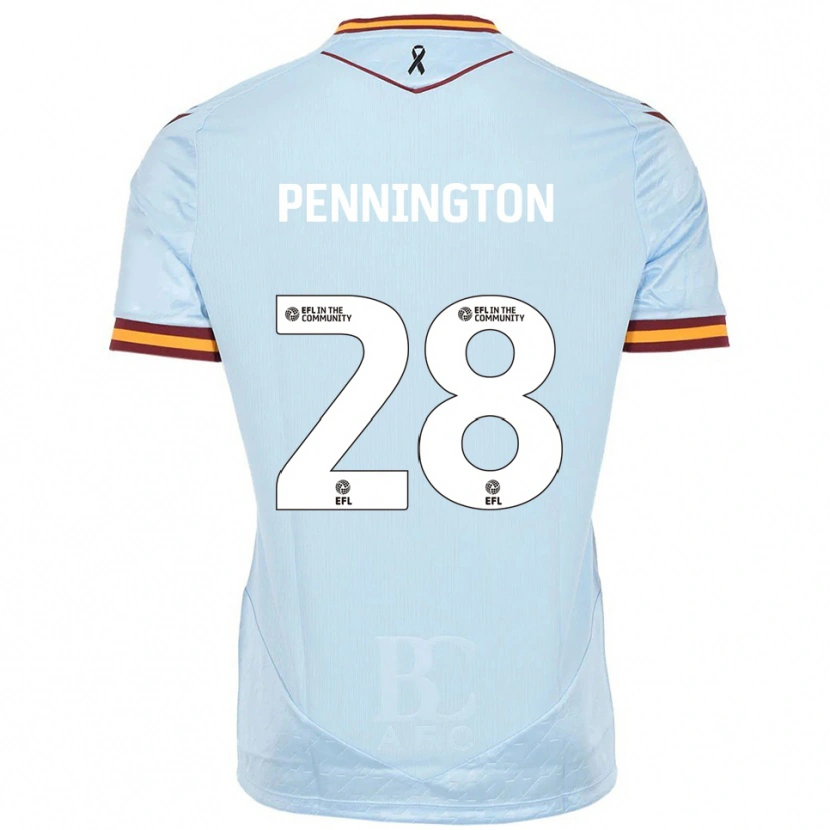 Danxen Men Matthew Pennington #28 Sky Blue Away Jersey 2025/26 T-Shirt