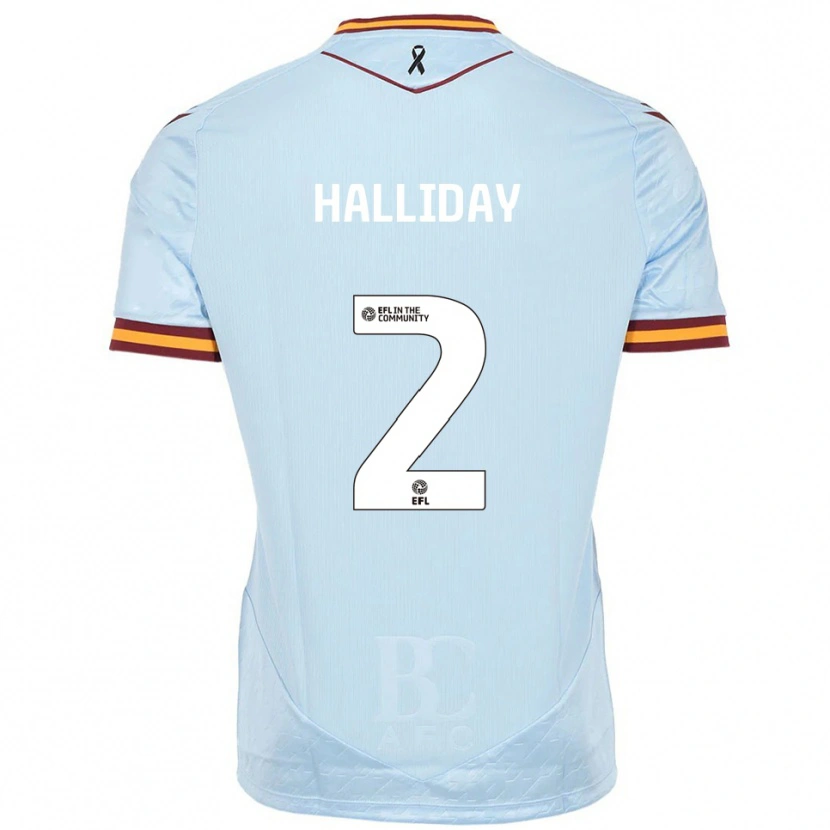Danxen Men Brad Halliday #2 Sky Blue Away Jersey 2025/26 T-Shirt