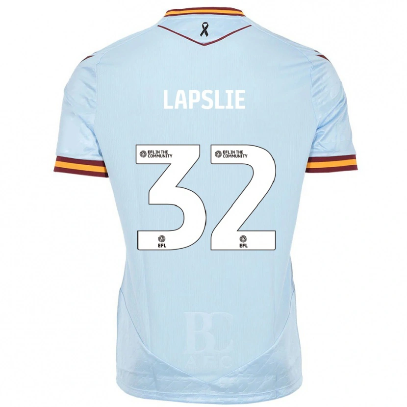 Danxen Men George Lapslie #32 Sky Blue Away Jersey 2025/26 T-Shirt