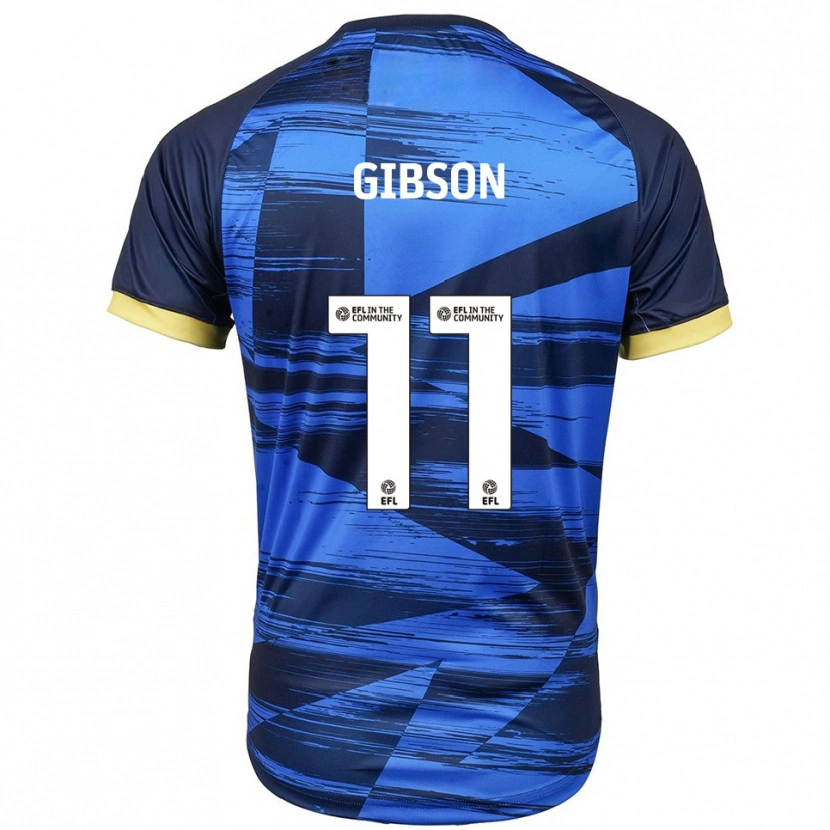 Danxen Men Jordan Gibson #11 Blue Navy Away Jersey 2025/26 T-Shirt