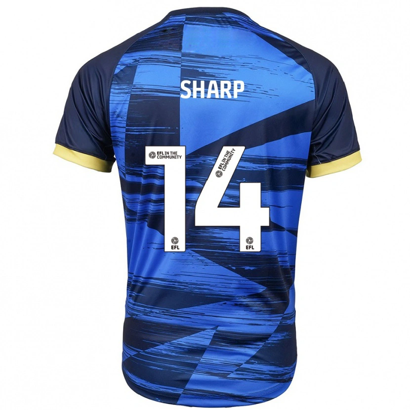 Danxen Men Billy Sharp #14 Blue Navy Away Jersey 2025/26 T-Shirt