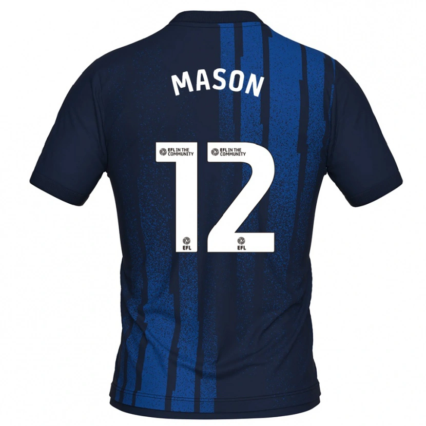 Danxen Men Owen Mason #12 Navy White Away Jersey 2025/26 T-Shirt