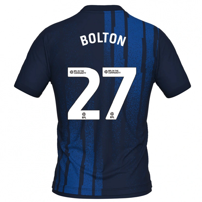 Danxen Men Luke Bolton #27 Navy White Away Jersey 2025/26 T-Shirt