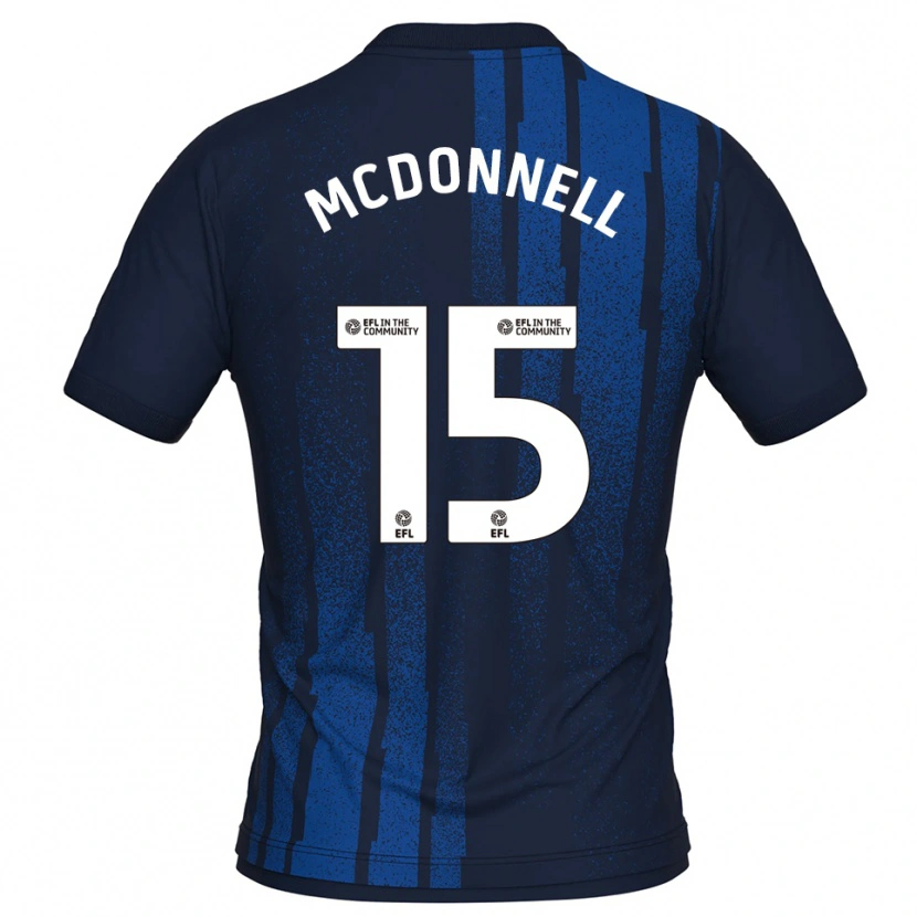 Danxen Men Jamie Mcdonnell #15 Navy White Away Jersey 2025/26 T-Shirt
