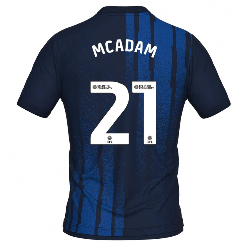 Danxen Men Kyle Mcadam #21 Navy White Away Jersey 2025/26 T-Shirt