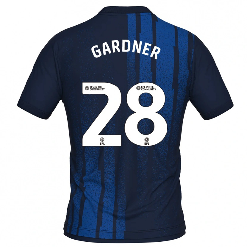 Danxen Men Joe Gardner #28 Navy White Away Jersey 2025/26 T-Shirt