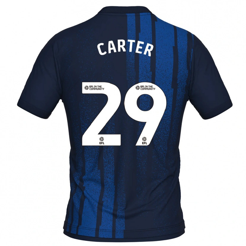 Danxen Men Charlie Carter #29 Navy White Away Jersey 2025/26 T-Shirt