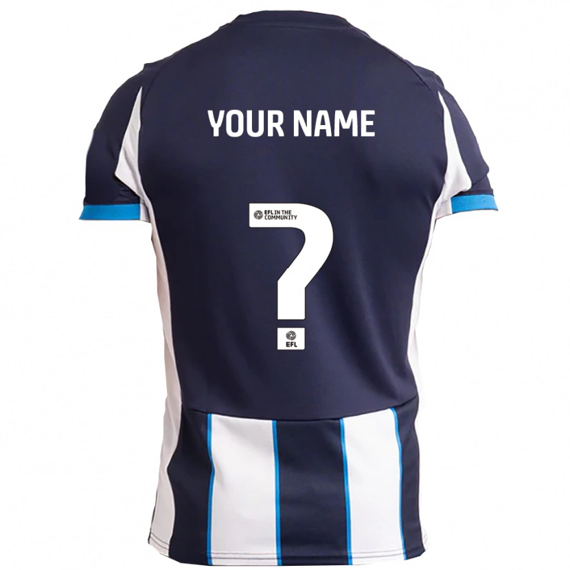 Danxen Men Your Name #0 White Navy Away Jersey 2025/26 T-Shirt