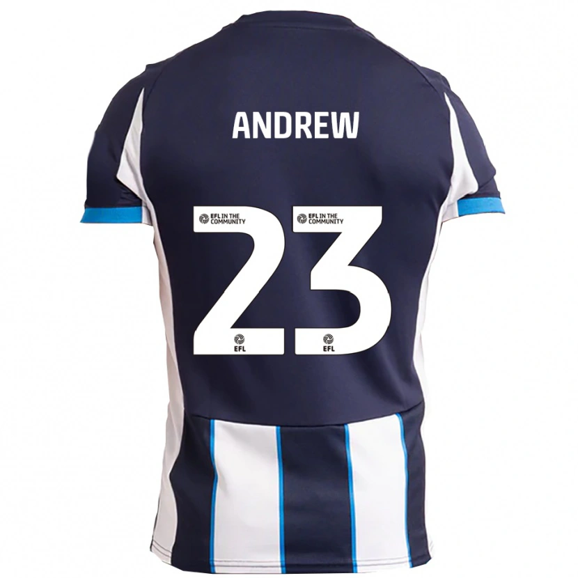 Danxen Men Danny Andrew #23 White Navy Away Jersey 2025/26 T-Shirt