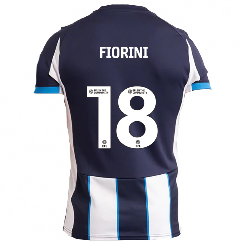 Danxen Men Lewis Fiorini #18 White Navy Away Jersey 2025/26 T-Shirt