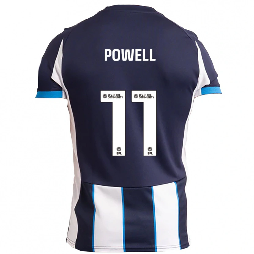Danxen Men Nick Powell #11 White Navy Away Jersey 2025/26 T-Shirt
