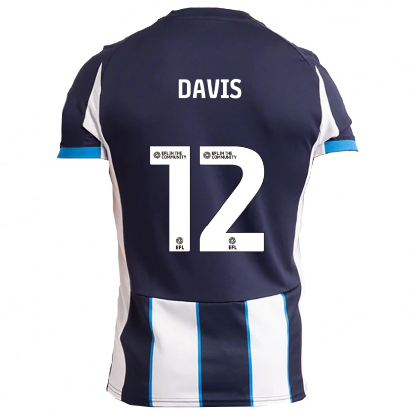 Danxen Men Archie Davis #12 White Navy Away Jersey 2025/26 T-Shirt