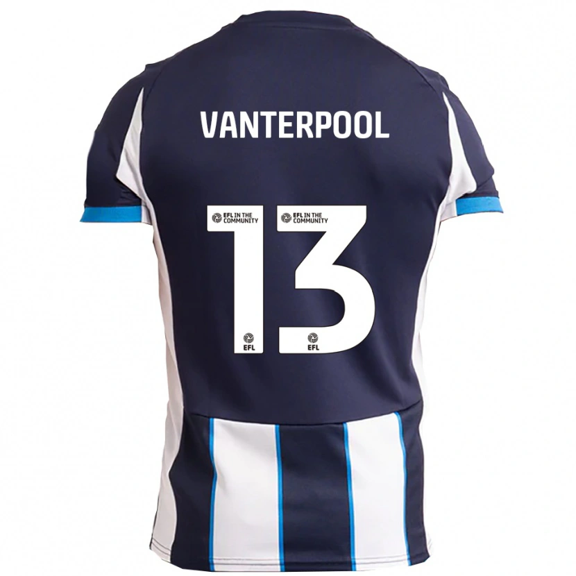 Danxen Men Gabriel Vanterpool #13 White Navy Away Jersey 2025/26 T-Shirt