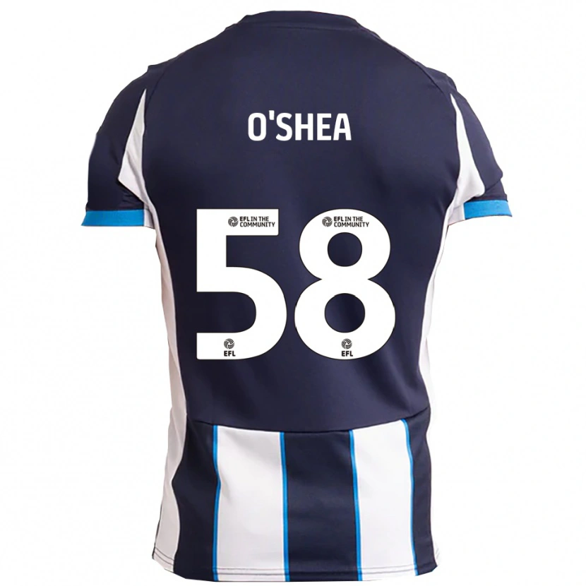 Danxen Men Cian O'shea #58 White Navy Away Jersey 2025/26 T-Shirt