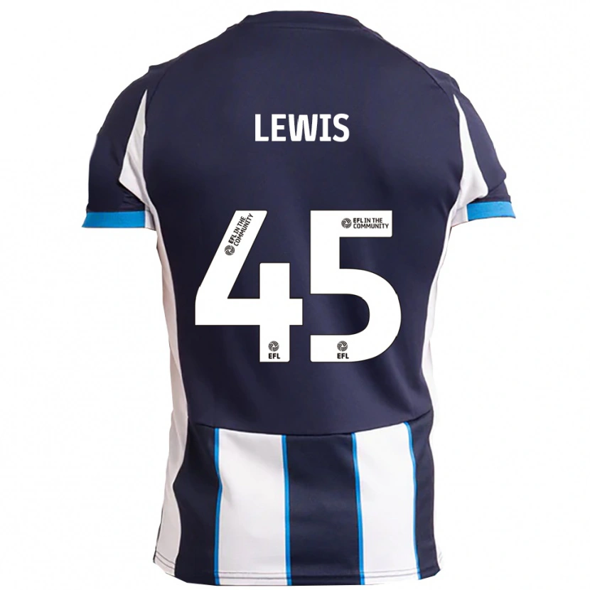 Danxen Men Jake Lewis #45 White Navy Away Jersey 2025/26 T-Shirt