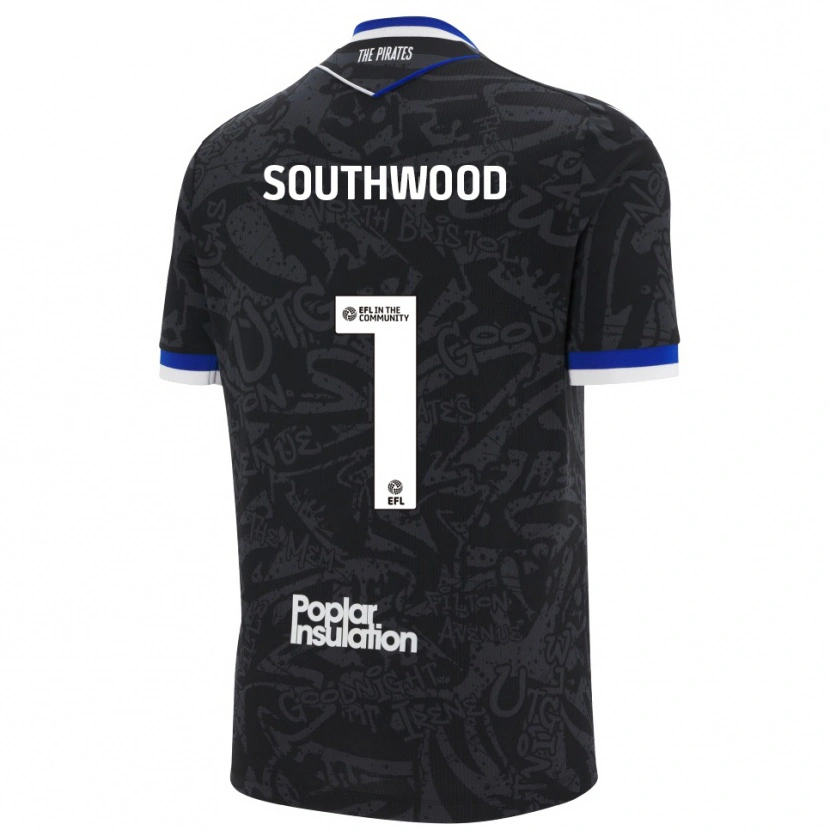 Danxen Men Luke Southwood #1 Black White Away Jersey 2025/26 T-Shirt