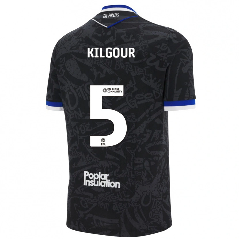Danxen Men Alfie Kilgour #5 Black White Away Jersey 2025/26 T-Shirt