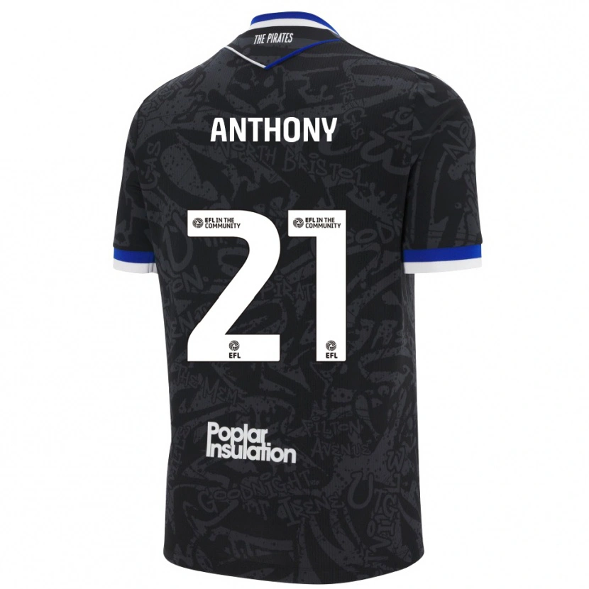 Danxen Men Micah Anthony #21 Black White Away Jersey 2025/26 T-Shirt
