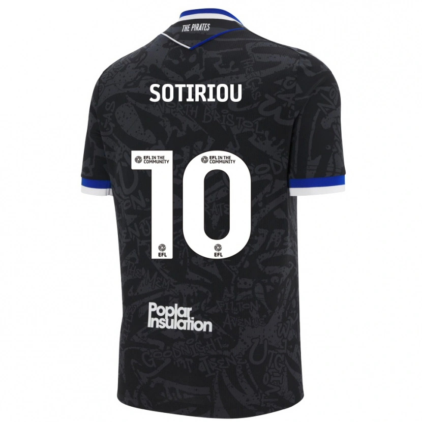 Danxen Men Ruel Sotiriou #10 Black White Away Jersey 2025/26 T-Shirt