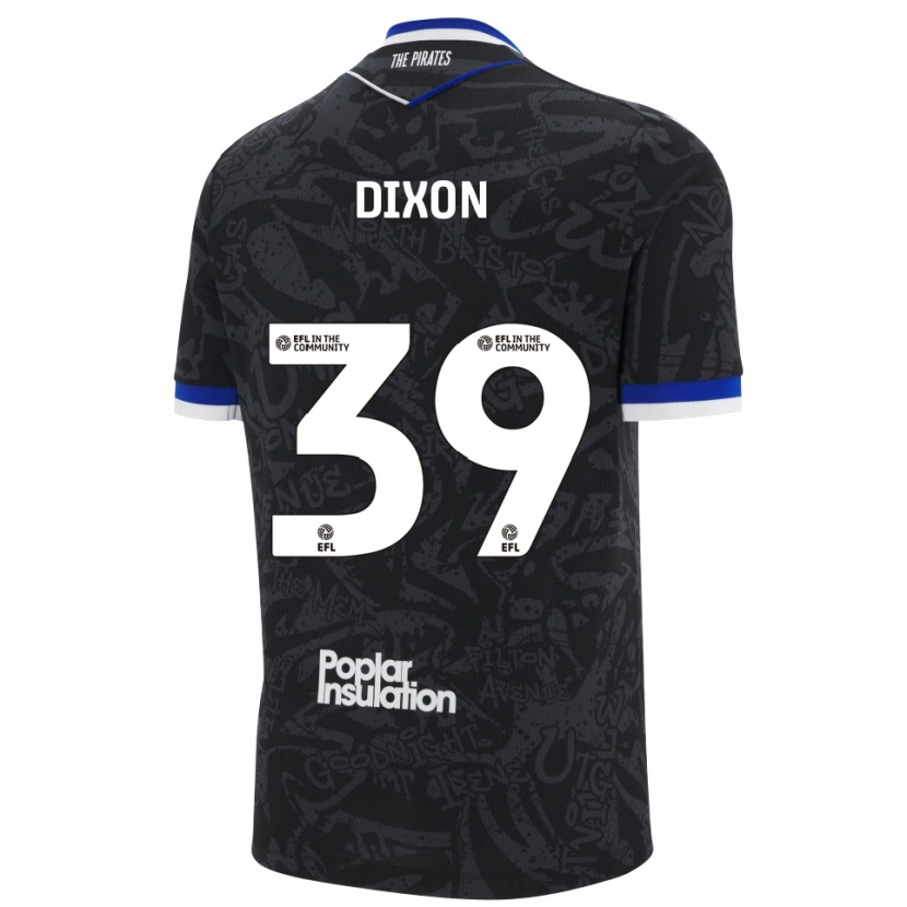 Danxen Men Quincy Dixon #39 Black White Away Jersey 2025/26 T-Shirt