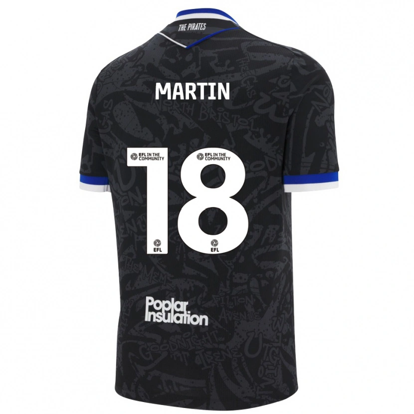 Danxen Men Chris Martin #18 Black White Away Jersey 2025/26 T-Shirt